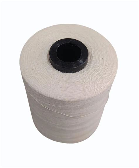 2 Ply Dyed C012 White Cotton Sewing Thread For Textile Industries