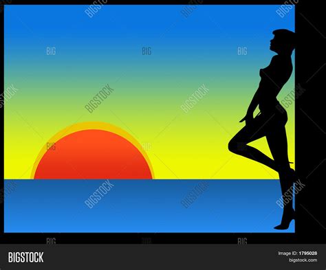 Sunset Sexy Silhouette Image And Photo Free Trial Bigstock