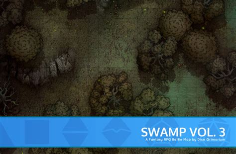 Swamp Forest Vol D D Map For Roll And Tabletop Dice Grimorium