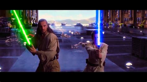 Darth Maul Vs Qui Gon Jin And Obi Wan Kenobi Youtube