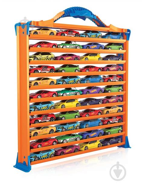 ᐉ Гараж Hot Wheels з доріжками для зберігання машинок HWCC Краща ціна в Києві Україні