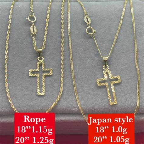 COD PAWNABLE 18k SAUDI GOLD NECKLACE W PENDANT Shopee Philippines