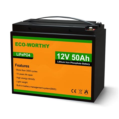 Buy Eco Worthy V Ah Trolling Motor Lifepo Lithium Battery