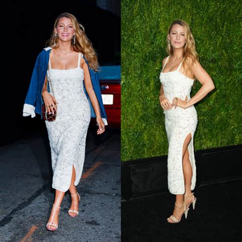 Jaw-Dropping: Blake Lively in Denim and Crochet Lace Turns Heads at