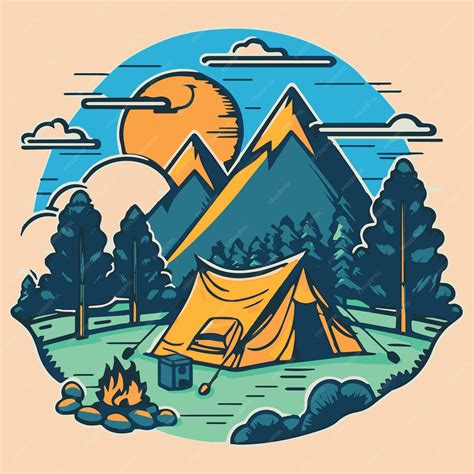 camping vector element  george ashcraft blog