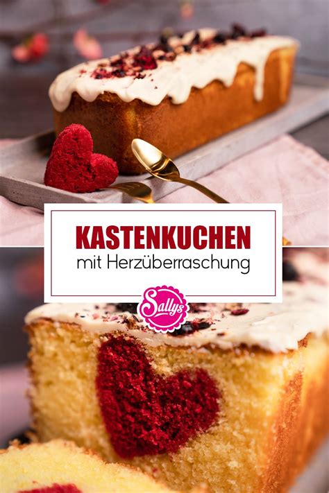 Kastenkuchen mit Herzüberraschung Süße bäckerei Kuchen Kastenkuchen