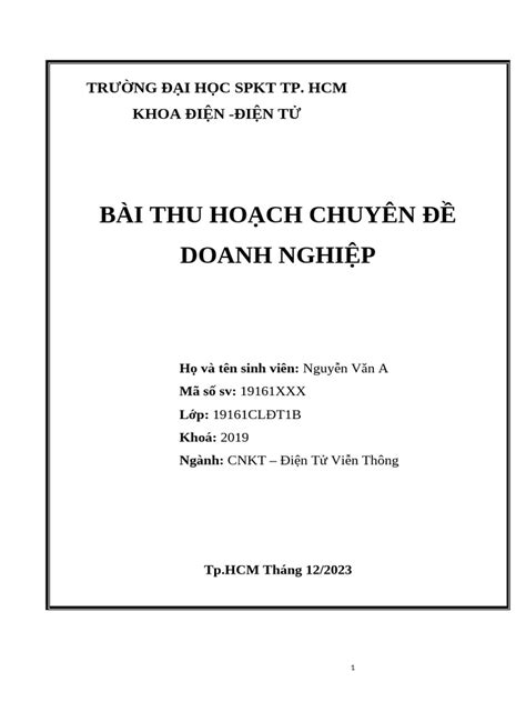 bai thu hoach ho ten sv mssv lop