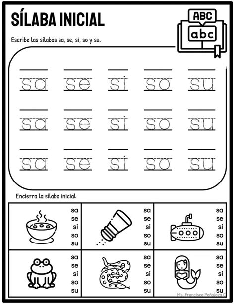 Cuadernillo Letra S Profe Social