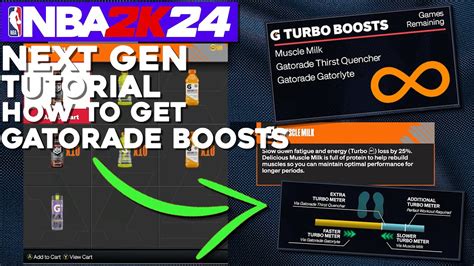 How To Get Gatorade Boosts In Nba K Nba K Next Gen Tutorial