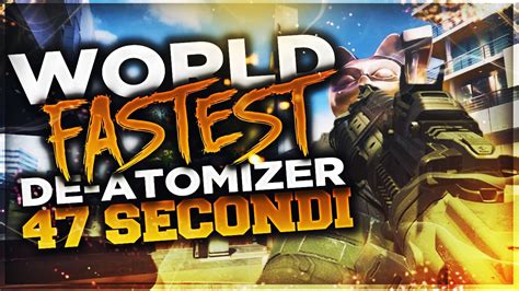 Record Mondiale Assurdo World Fastest De Atomizer Strike Seconds