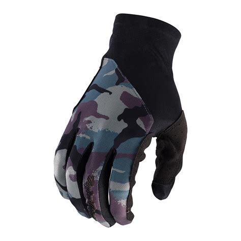 Troy Lee Designs Gloves Flowline Camo Army Green Maciag Offroad