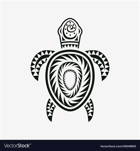 Sea turtle as logo design Royalty Free Vector Image