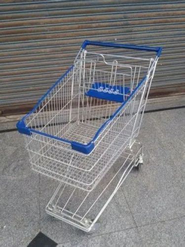 Four Wheel Stainless Steel Supermarket Trolley Ltr At Rs Piece