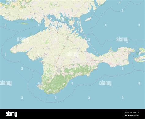 Crimea, autonomous republic of Ukraine. Open Street Map Stock Photo - Alamy