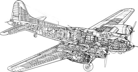 B 17 Flying Fortress Cutaway