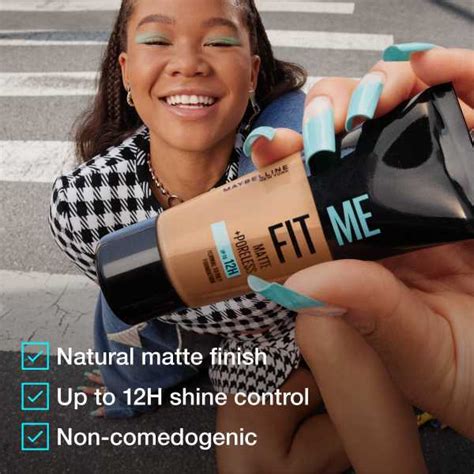 Maybelline Fit Me Matte Poreless Foundation 128 Warm Nude Make Up Superdrug