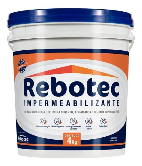 Rebotec Kg Impermeabilizante Distribui O Sp Parcelamento Sem Juros