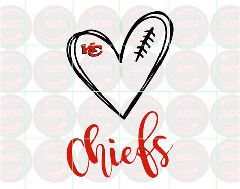 Love Chiefs Svg Kansas City Chiefs Svg Png Dxf Pdf Instant Etsy