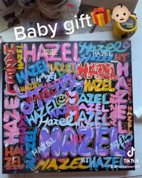 Custom Girl Graffiti Name Painting. Colorful Fun Pop Street - Etsy