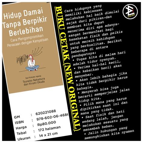 Jual Hidup Damai Tanpa Berfikir Berlebihan Tsuneko Nakamura Ori