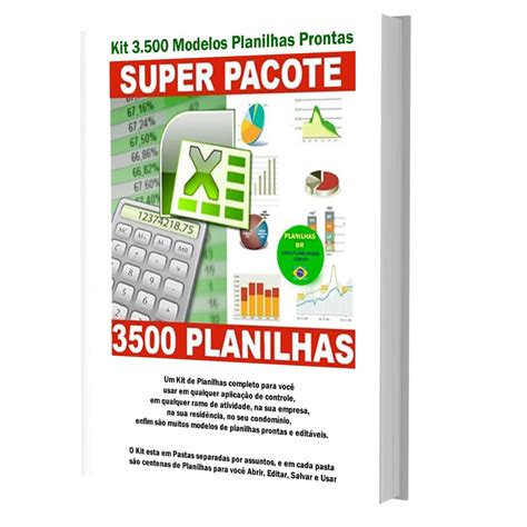 Kit 3500 Modelos Planilhas Prontas – Planilhas Excel com Direitos de