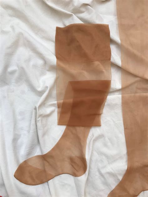 Vintage Unworn 50s 60s Sexy Stockings Nude Sheer Hosiery Etsy