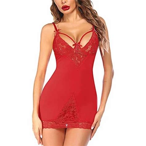 Lace Satin Lingerie Set Babydoll At 140 Piece In New Delhi ID 2851869150091