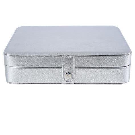 Leather Jewelry Travel Case ~ Metallic Silver – Hives and Honey