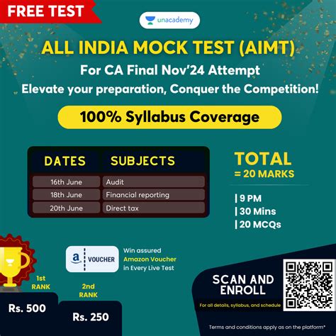 All India Mock Test For CA Final