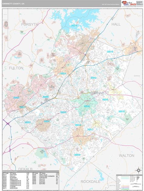 Detailed Map Of Gwinnett County