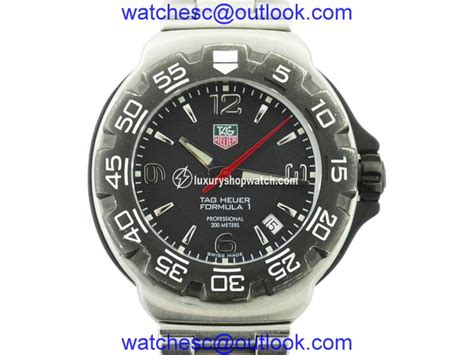 Tag Heuer Formula 1 Wac1110 Stainless Steel With Black Dial Quartz 42mm Mens Watch Tag Heuer Replica