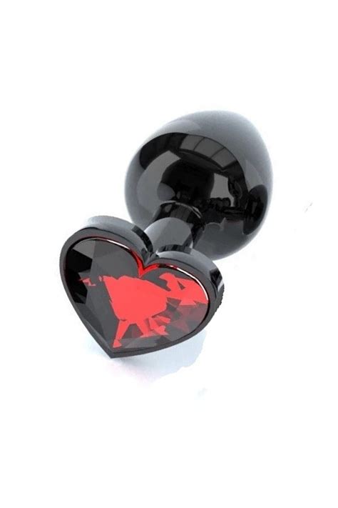 Joytoy Siyah Renkli Kalp Metal Anal Tıpa Vajinal Plug M Size Fiyatı