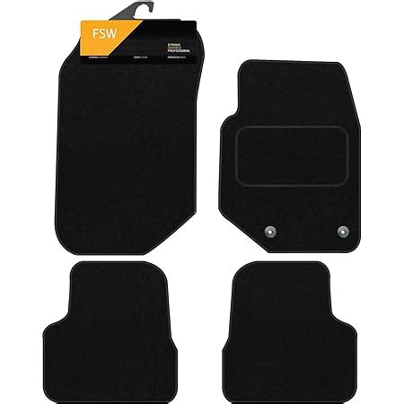 FSW Tailored Mats Fits VAUXHALL MOKKA 2020 On Black Carpet Anti