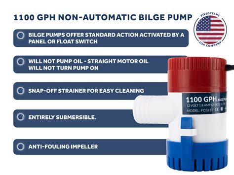 Amazon Five Oceans Bilge Pumps For Boats Bilge Pump Gph