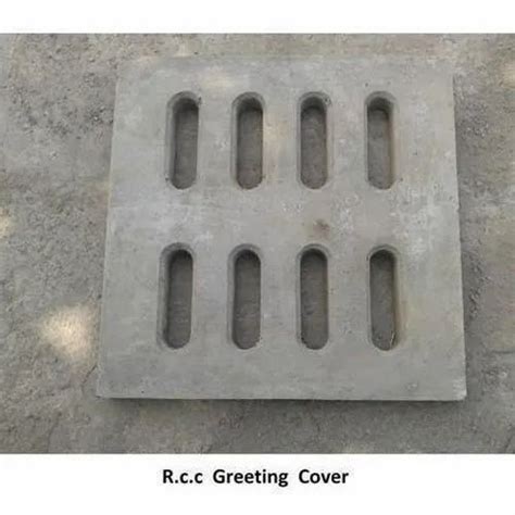 Gray Steel Fiber Reinforced Concrete Rcc Grating Cover For