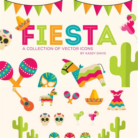 Fiesta Vector Icon Collection – MasterBundles