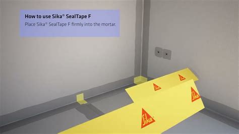 Sika Seal Tape F Constructionchemicals Sika Waterproofing Videos