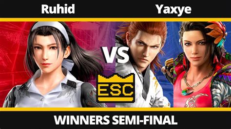 ESC 59 Winners Semi Final Ruhid Jun Vs Yaxye Hwoarang Azucena