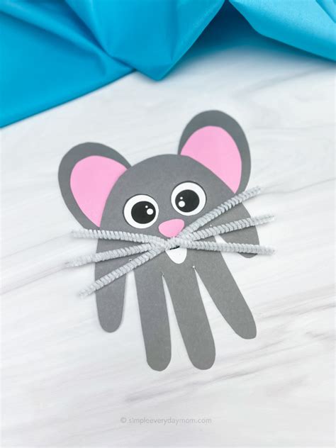 Mouse Handprint Craft For Kids [Free Template]