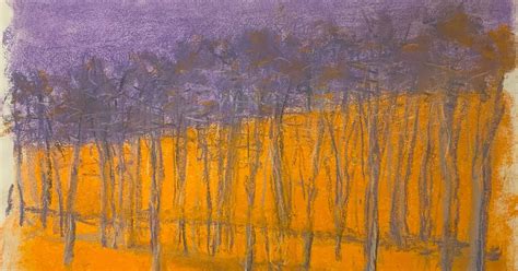 Wolf Kahn Orange And Purple 2015 Jerald Melberg