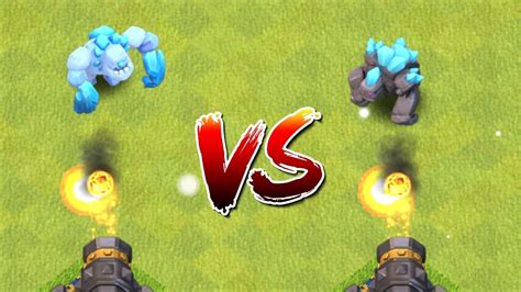 Ice Golem Vs Golem Vs All Defences Clash Of Clans Battle New Coc Troop Attacks Youtube