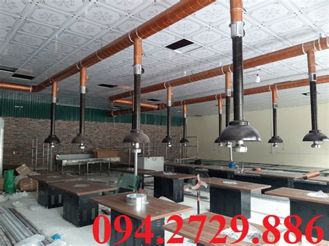chup hut khoi bep nuong tai ban nha hang ong hut khoi mui bep nuong