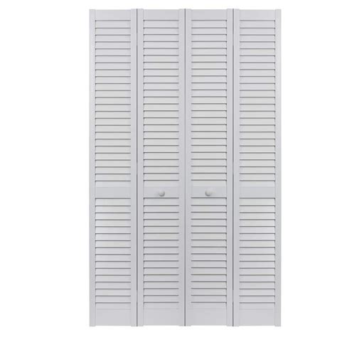 Pinecroft 48 In X 80 In Seabrooke Louver Louver White Hollow Core PVC