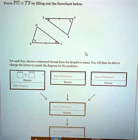 SOLVED Prove FG TS By Filling Out The Flowchart Below For Each Box