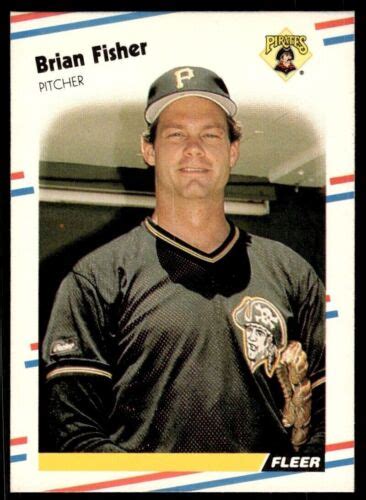 1988 FLEER Baseball Trading Card 329 BRIAN FISHER Pittsburgh