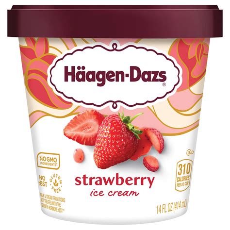 Haagen-Dazs Strawberry Ice Cream - Shop Ice Cream at H-E-B