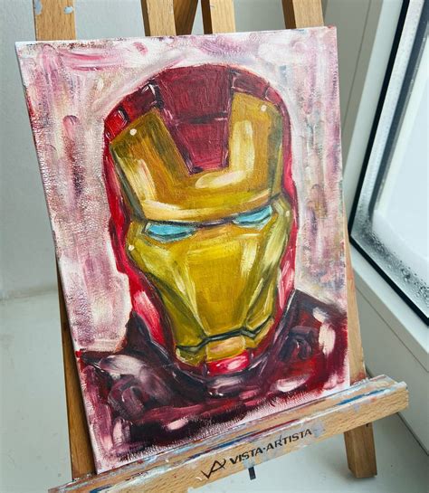 Картина маслом «Железный человек» в интернет-магазине на Ярмарке ...