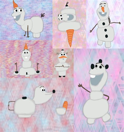 Olaf Doing The Charades Poses By Ahaq780 On Deviantart