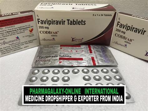 Codifab Favipiravir Mg Tablets Treatment Covid At