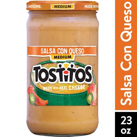 Tostitos Medium Salsa Con Queso Oz Jar Walmart